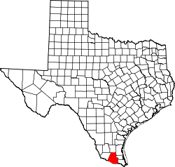 State map highlighting Hidalgo County