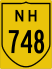 National Highway 748 marker