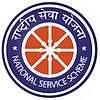 National Service scheme logo: a red-and-white wheel with "National Service Scheme" in white-on-blue Hindi and English around it