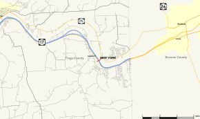 Map of New York State Route 962J