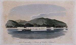 Engraving of Fort Cornwallis in 1804