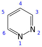 Skeletal formula with numbering convention