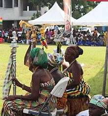  Queen mothers with their regalia.