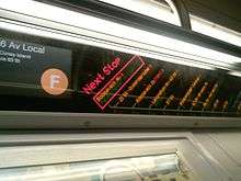 The R160 FIND system on a Coney Island-bound F train