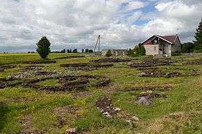 Photo of graves and museum