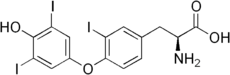 Skeletal formula of reverse triiodothyronine