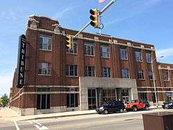 Picture of the main office of the South Bend Tribune in downtown South Bend.