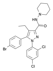 Skeletal formula of surinabant