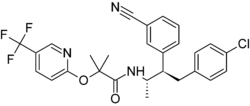 Skeletal formula of taranabant