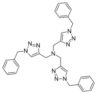 Skeletal formula of TBTA