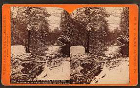 Trout stream in winter, among the Alleghenies near Cresson, on the P. R. R, by R. A. Bonine 4.jpg