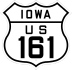 U.S. Highway 161 marker