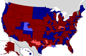 2004 House election results map