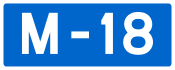 M-18 highway shield}}