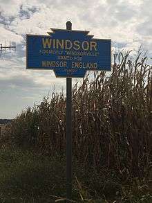 Windsor town sign